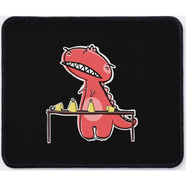 Mouse Pad Funny Red T-Rex At Handbell Choir Practice 11.8 x 9.8 inch Computer Mat Gaming Office Mousepad