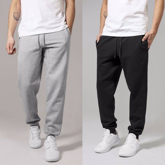 Urban Classics Basic sweatpants herr Träningsbyxor, svart, XL