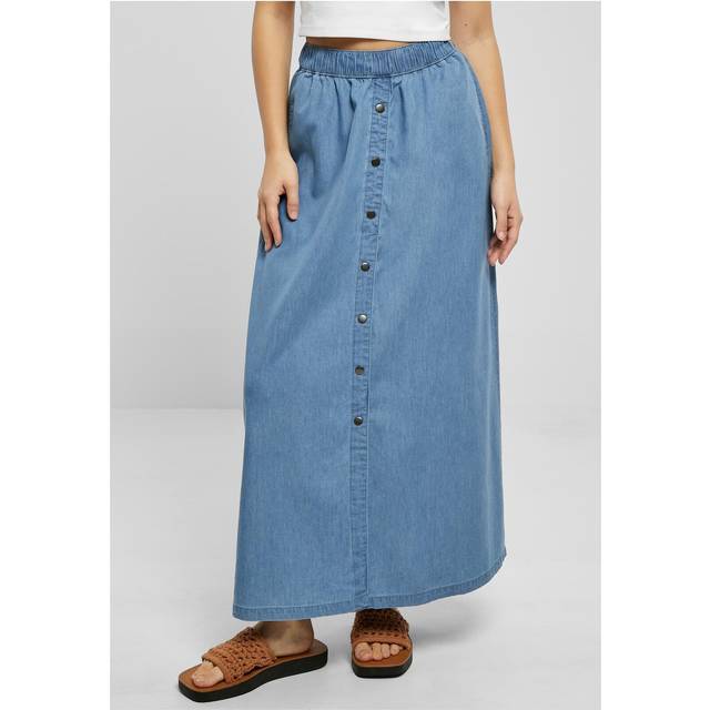 Women's long denim skirt Urban Classics - Bleu