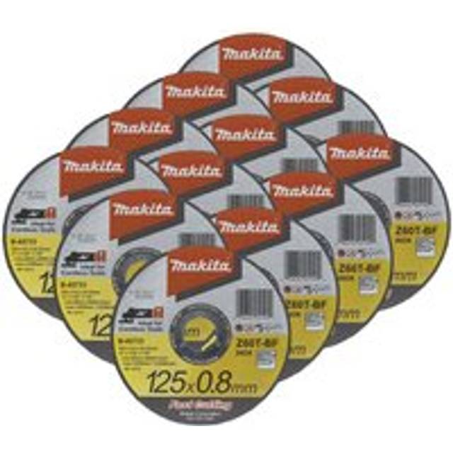 12X Makita B-45733 Fast Cutting Thin Metal Grinder Disc 125mm x 0.8mm x 22.23mm
