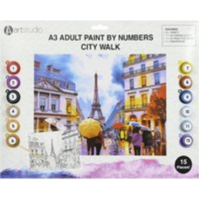 Art Studio Adult Paint by Numbers A3 - City Walk