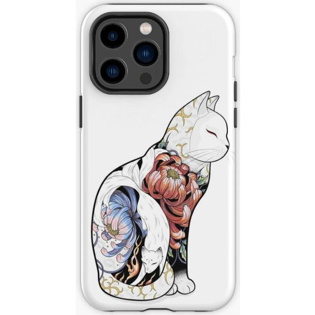 Phone Case  Kitsune Cat Tattoo  for iPhone Samsung 14 13 12 11 Plus Pro Max Galaxy S23 S22 Ultra Note 20 10