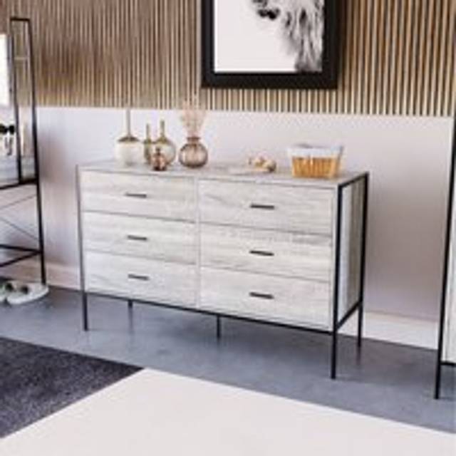 Brooklyn 6 Drawer Chest - Grey
