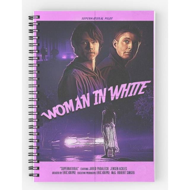 Spiral Notebook Supernatural Pilot A5 120 Pages