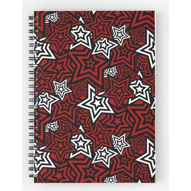 Spiral Notebook Persona 5 Royal Phantom Thief Star Pattern A5 120 Pages