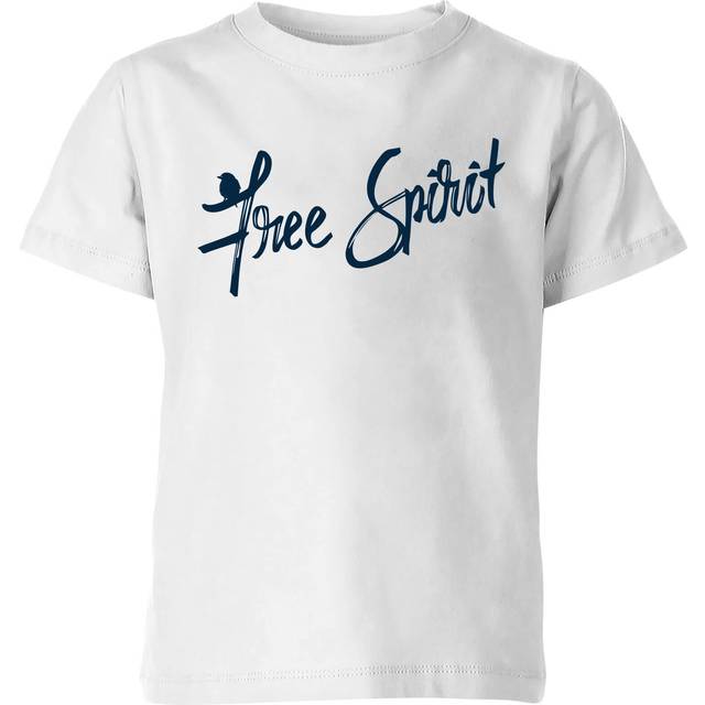 Hand Written Free Spirit Kids' T-Shirt - White - 7-8 Years - White