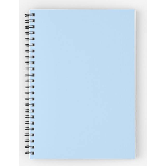 Spiral Notebook CRYSTAL BLUE PASTEL A5 120 Pages