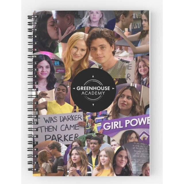 Spiral Notebook Greenhouse Academy Collage A5 120 Pages