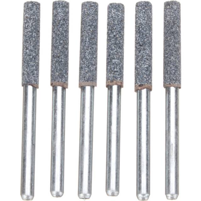 6Pcs 5/32 Inch Diamond Grinder Grinding Stone Chainsaw Chain Sharpener 3mm Shank Drill Adapter