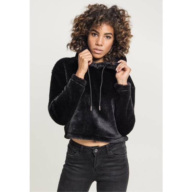 UC Ladies UC Oversize Short Teddy Hoody Black / L Hoodie