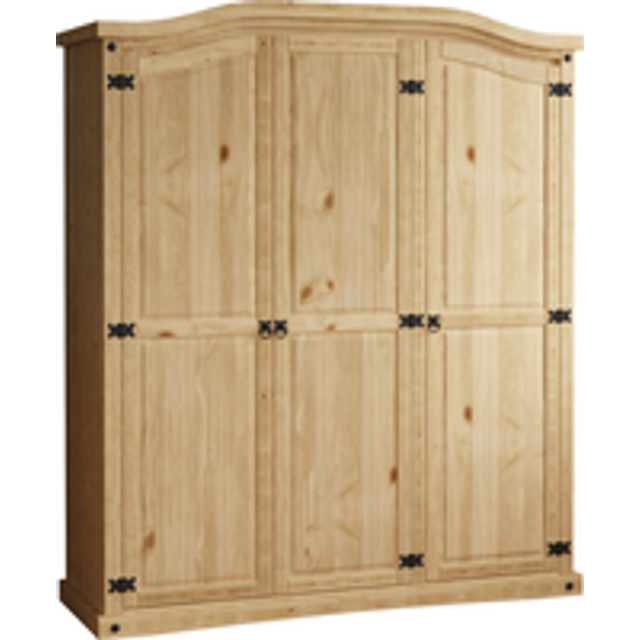 Corona wardrobe 3 door solid wood pine mexican bedroom storage furniture