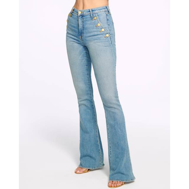 Helena High-Rise Flare Jean in Soho Wash - SOHO WASH - 23