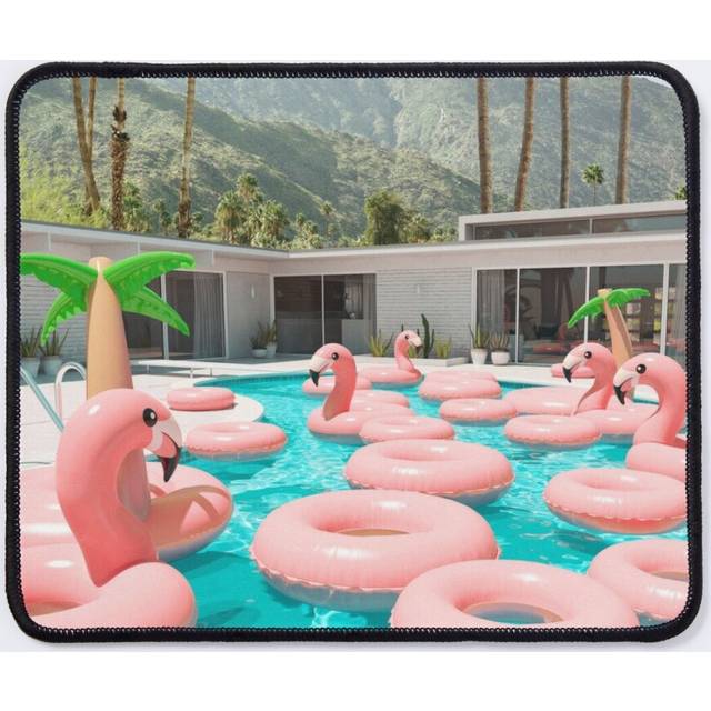 Mouse Pad Flamingo Pool Party 11.8 x 9.8 inch Computer Mat Gaming Office Mousepad
