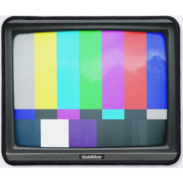Mouse Pad Retro TV Pattern, No Signal Test Card Color Bars Television Pattern 11.8 x 9.8 inch Computer Mat Gaming Office Mousepad