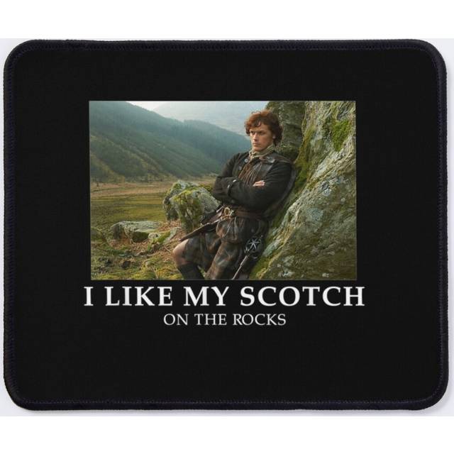 Mouse Pad Outlander Scotch on the Rocks 11.8 x 9.8 inch Computer Mat Gaming Office Mousepad