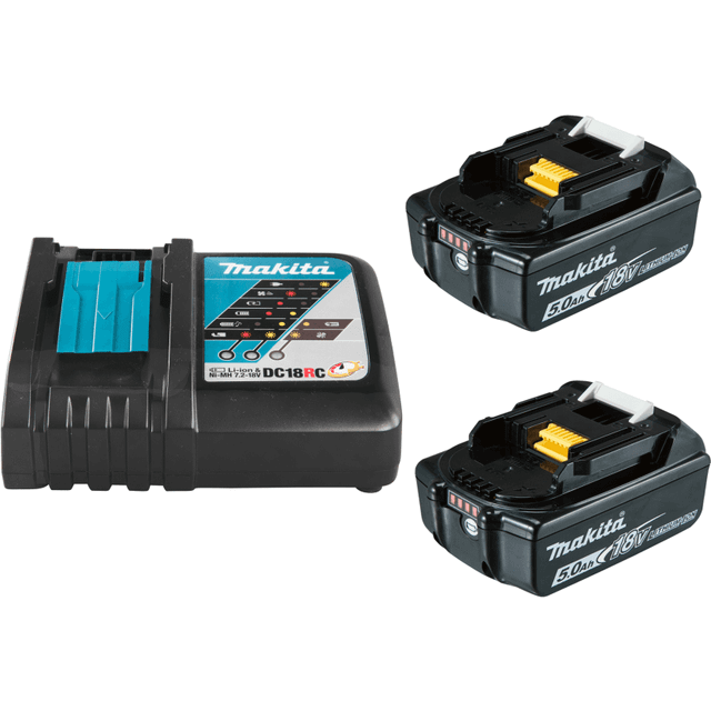 Makita 18v Battery &amp; Charger Set DC18RC + 2 X BL1850