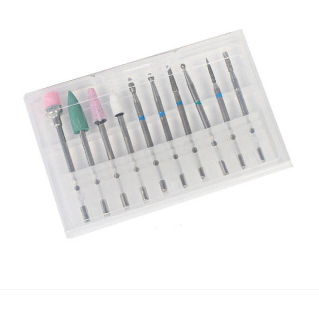 (3) 10pcs Grinding Head Polishing Drill Bits Diamond Bit for Electric Machine