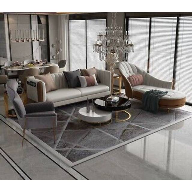 Three seater couch upholstered sofa chaise recliner 3+2 seat sofas couches