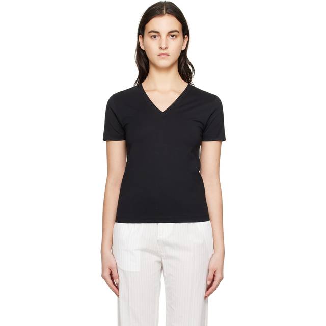 Mm6 Maison Margiela Woman T-shirt Black Size S Cotton