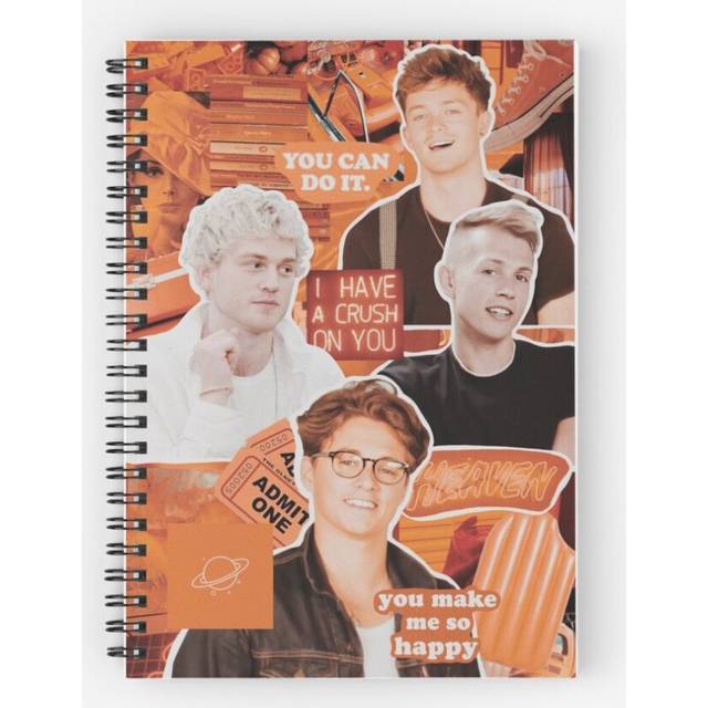 Spiral Notebook The Vamps Collage A5 120 Pages