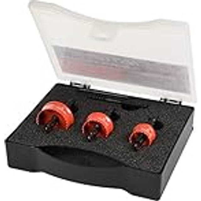 Armeg 3 pce set acceler8 impact hss cobalt sheet metal holesaw drills,20,25,32mm