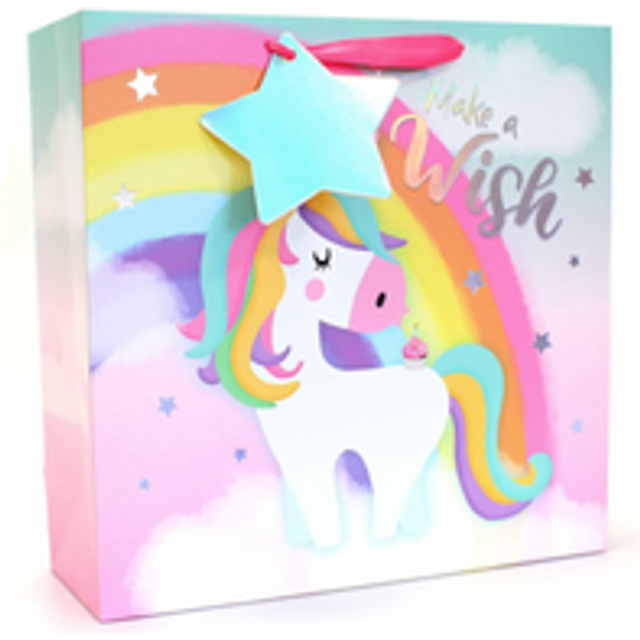 Unicorn Gift Bag Square Large