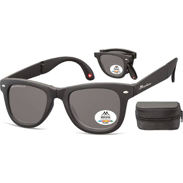 Montana Square Unisex Matte Black Smoke Polarized FS40 - One Size