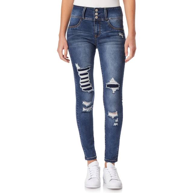 WallFlower Women's Sassy Skinny High-Rise Insta Soft Juniors Jeans (St
