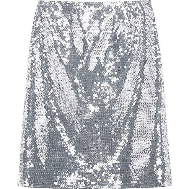 16Arlington Silver Wile MIdi Skirt - Chrome - UK 4
