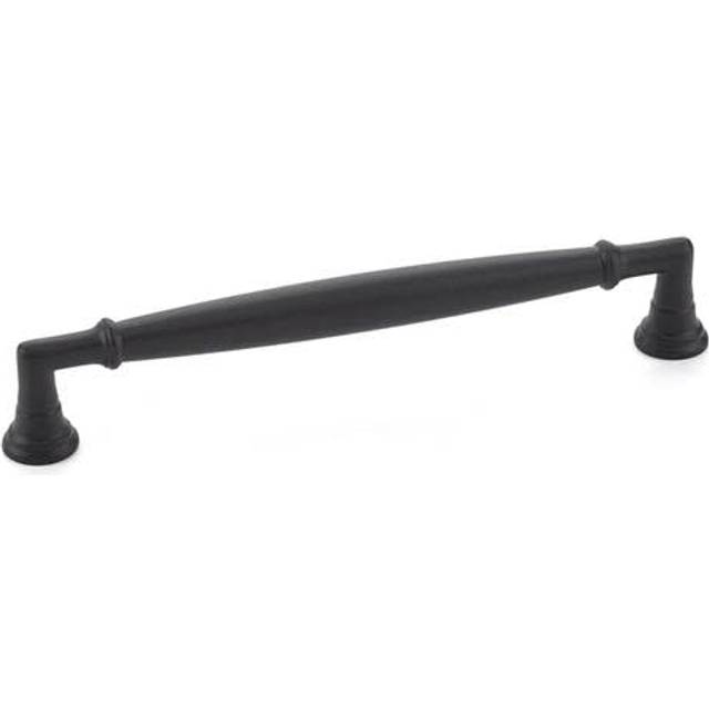 Emtek 86477US19 6 in. Center to Center Westwood Cabinet Pull, Flat Black