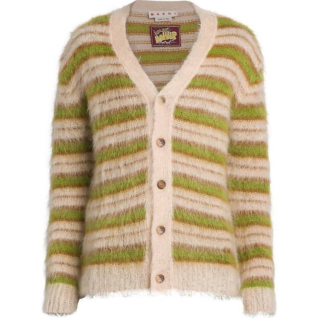 Marni Beige Striped Cardigan - RGW26 LIGHT CAMEL - IT 44