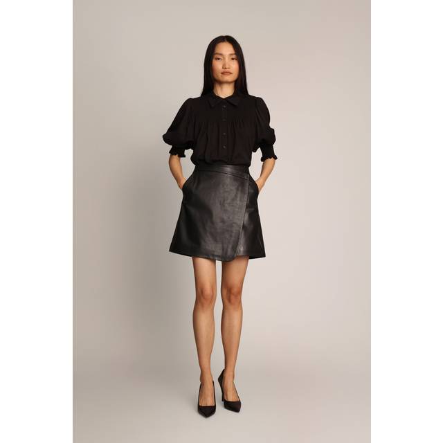 Munthe, Blouses, female, Black, XS, Feminine Smocked Blouse