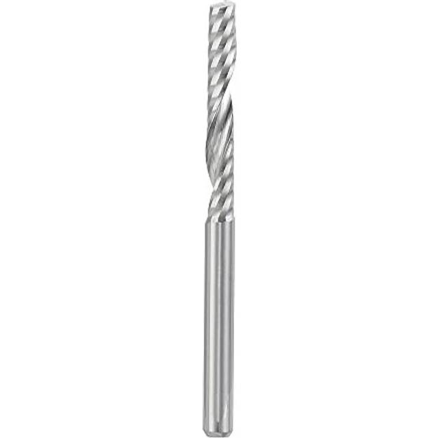 "CNC Spiral Router Bits 1/8"" 3.175mm Shank, 3.175mm x 22mm Upcut Solid Carbide End Mill Single Flute Milling Cutter, for Acrylic PVC MDF Wood Hardwood"
