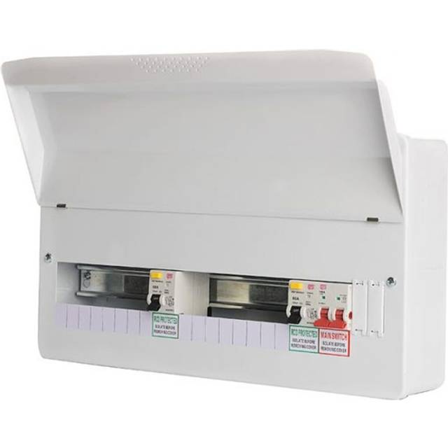 Fusebox 80A 30mA 17 Way Dual RCD Consumer Unit