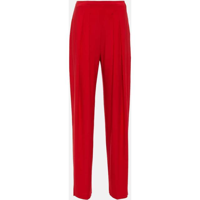 Norma Kamali Low-rise pleated tapered pants (UK 16)