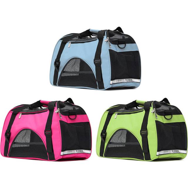 (Green) Cat Carrier Soft-Sided Pet Travel Carrier for Cats,Dogs Puppy Comfort Portable Foldable Pets Bag Portable