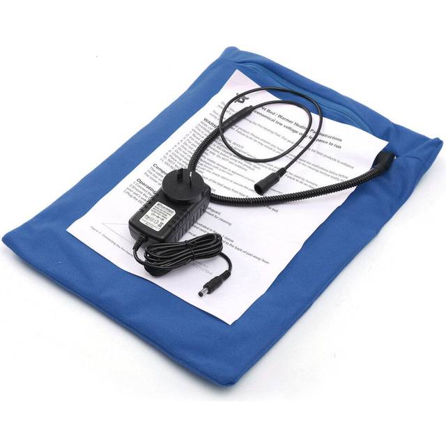 (Blue) Electric Waterproof Pet Heat Heated Heating Pad Mat Blankets Bed Dog Cat
