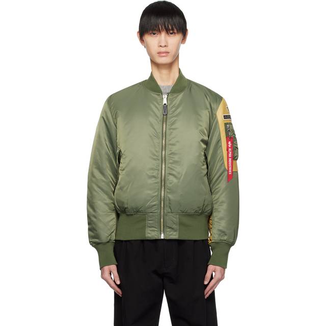 the Shepherd UNDERCOVER Khaki fragment design & Alpha Industries Edition Reversible Bomber Jacket - KHAKI - M