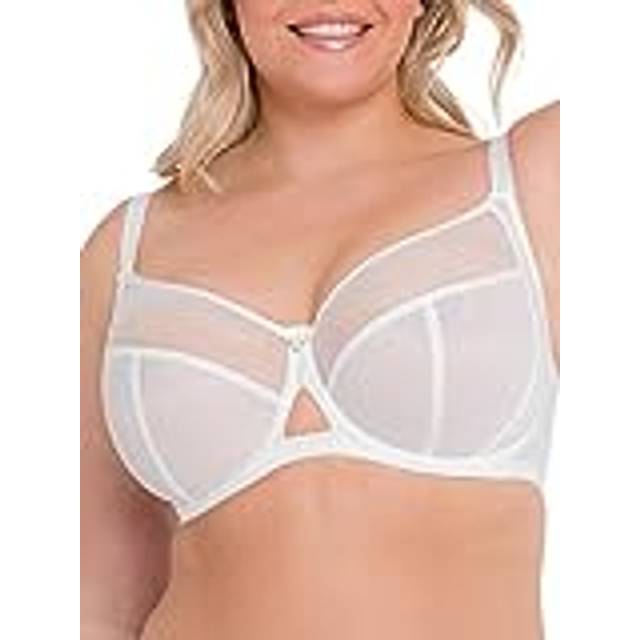 Curvy Kate Womens Victory Balcony Bra - White Polyamide - Size 40FF