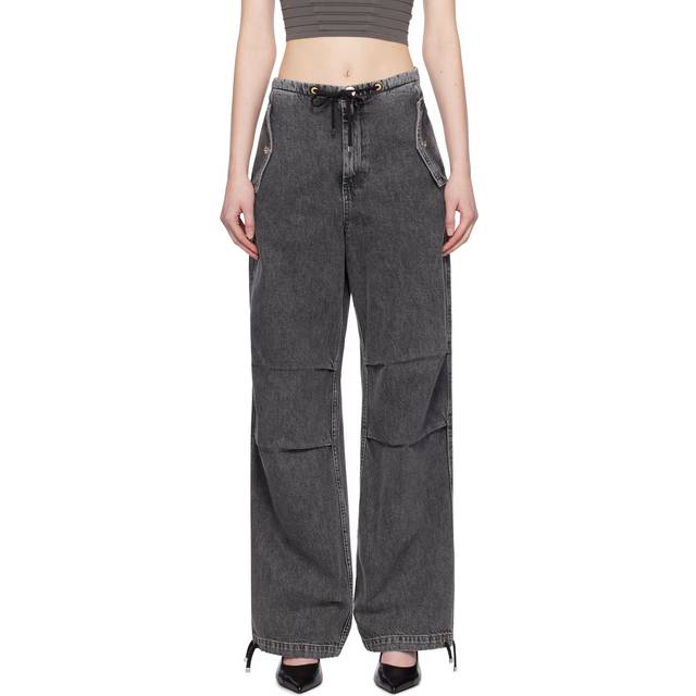Dion Lee Black Parachute Jeans - Black - XL
