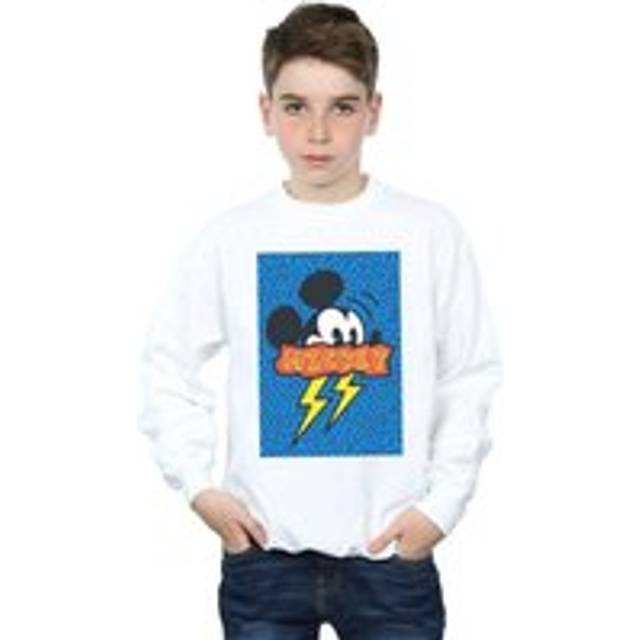 Mickey Mouse 90s Flash Sweatshirt - White - 9 Years