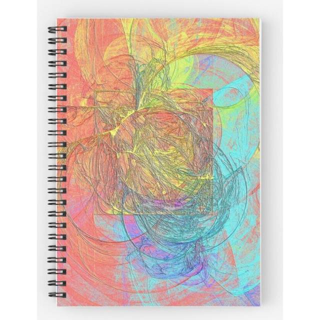 Spiral Notebook Abstract A3 A5 120 Pages