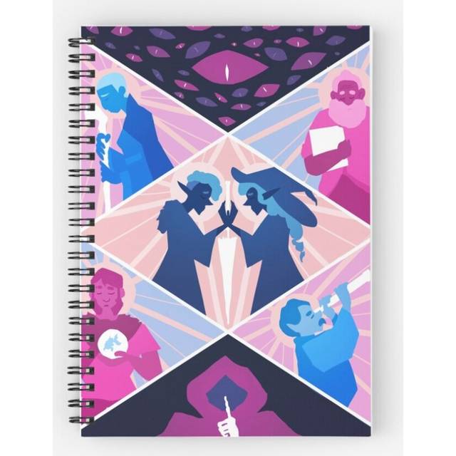 Spiral Notebook The adventure zone IPRE crew seven birds balance A5 120 Pages
