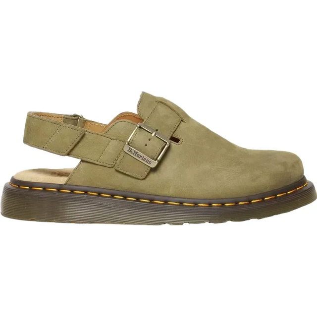 Dr. Martens Green Jorge II Slingback Mules - Muted Olive Tumbled - UK 12