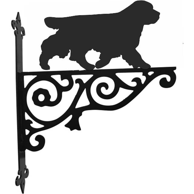 Clumber Spaniel Ornamental Hanging Bracket (375cm H X 300cm W X 3cm D)
