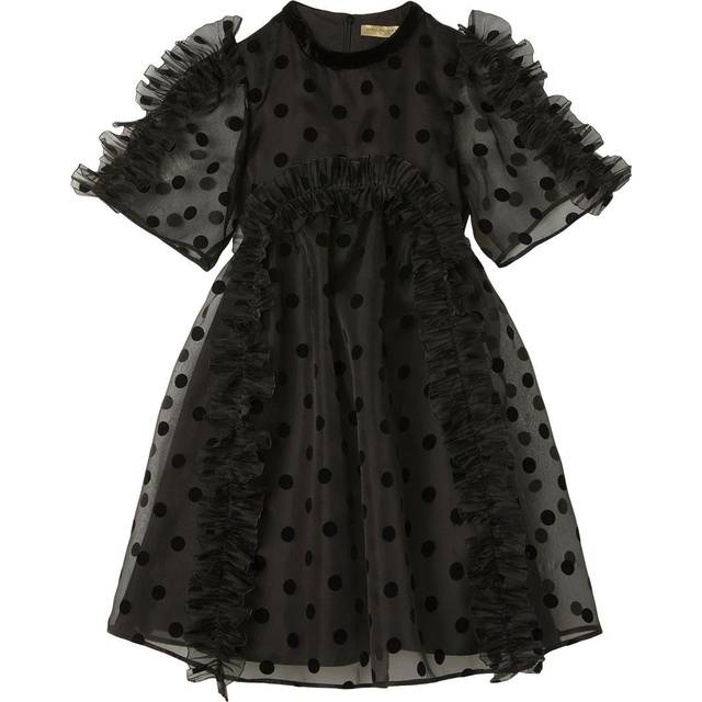 Stella McCartney Kids Polka-dot tulle dress - black (Y 6)