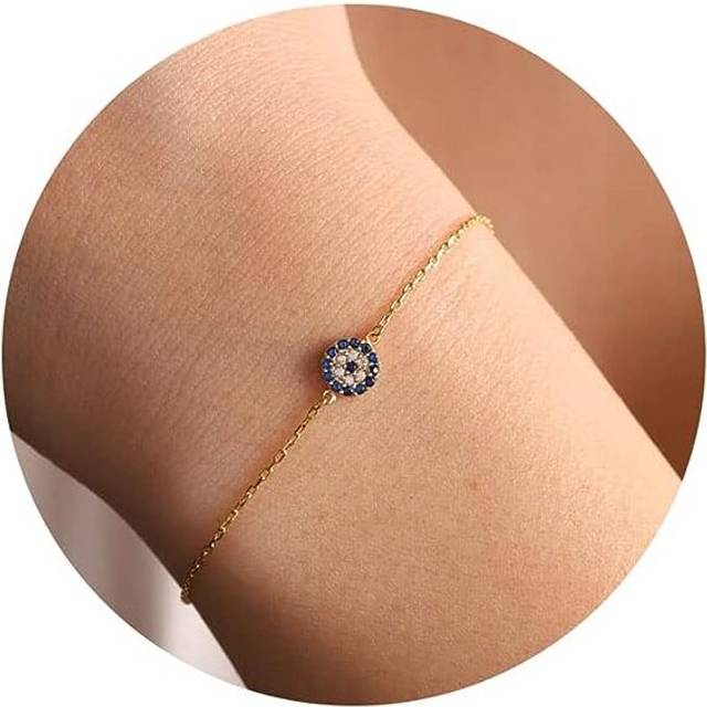 Women's gold bracelet, cute twisted bead bracelet, gold adjustable diamond bracelet, layered lip chain bracelet, women's jewelry