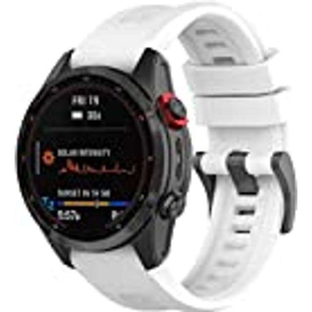 FTRONGRT Mjuk silikon 22 mm klockarmband för Garmin Epix Gen 2, ersättningsarmband, armband för Garmin Epix Gen 2.vit