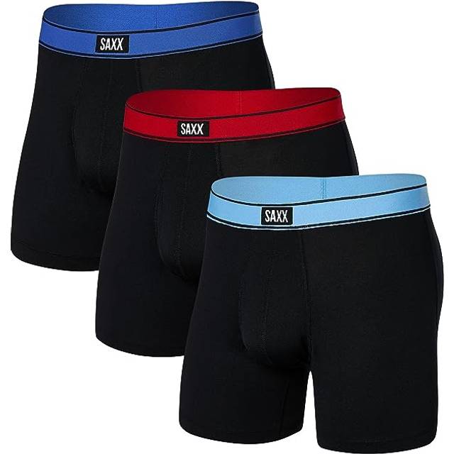 SAXX Underwear Co. Men's Daytripper Boxer Brief Fly 3Pk  Slvr Lke/Chry