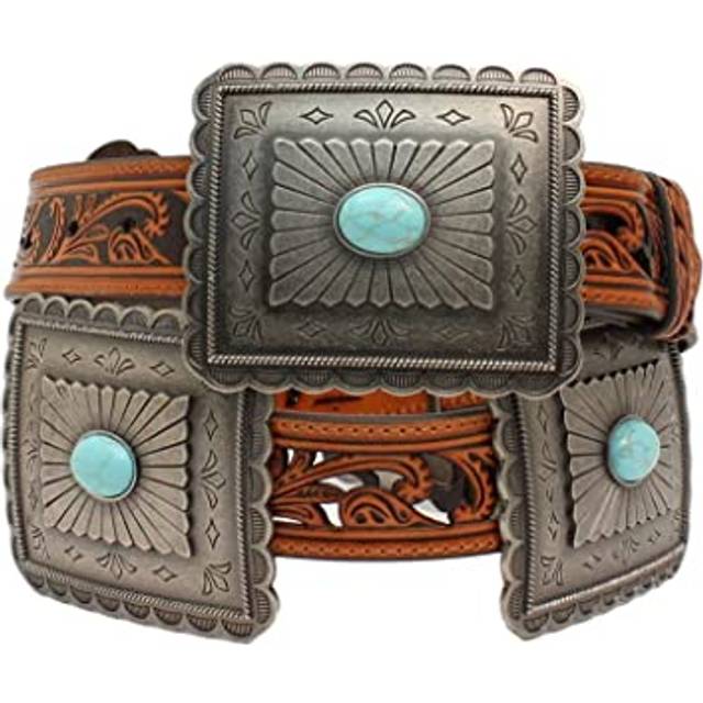 ARIAT Women's Turquoise Concho Western Belt  Tan  Small
